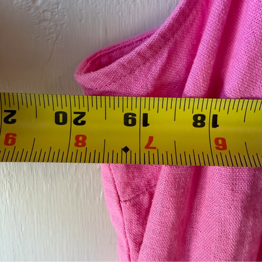 Ava & Viv Beautiful Vibrant Pink Midi Dress w/ Ruffled Neckline, Size XXL, NWT - Picture 7 of 11